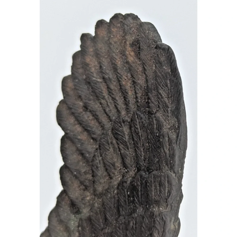 Vintage Bronze Metal Eagle Topper Finial Solid 4-3/4" H - Picture 10 of 13